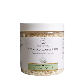 4 Sezonai liofilizuoti česnakų gabaliukai, 85 g.