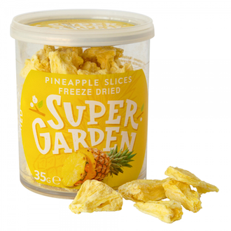 Super Garden džiovinti šaltyje, liofilizuoti ananasai, 35 g.