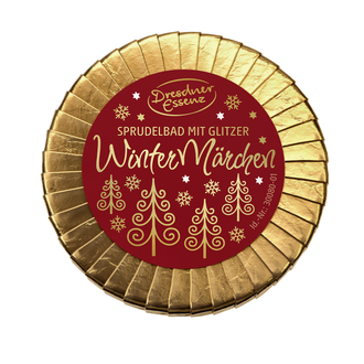 Dresdner Essenz 'Žiemos pasaka' vonios tabletė su blizgesiu, 80 g.