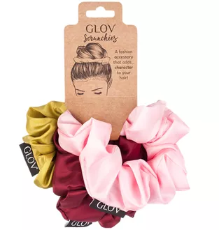 Glov Scrunchie satininės gumytės plaukams, 3 vnt.