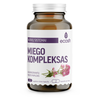 Miego kompleksas (su melatoninu), 90 kapsulių