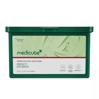 Medicube - Super Cica Daily Quick  Mask - Set of Soothing Face Masks in a Sheet - 30pcs/300g