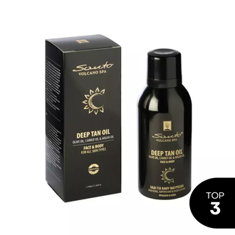 Santo Volcano Spa Deep Tan oil įdegio aliejus, 100 ml.