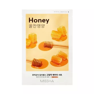 Missha Airy Fit Honey lakštinė veido kaukė, 1 vnt.