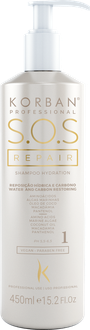 Korban S.O.S Repair atstatomasis plaukų šampūnas, 450 ml.