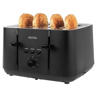 PETRA 4 SLICE TOASTER - MATTE BLACK