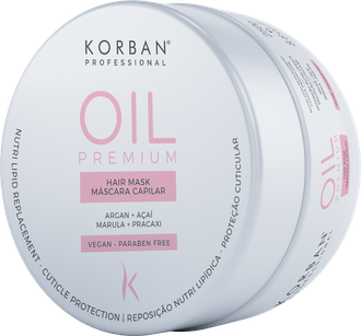 Korban Oil Premium drėkinanti plaukų kaukė, 250 g.