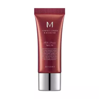 Missha M Perfect Cover BB Cream SPF42/PA+++ BB kremas, No.25 Warm Beige, 20 ml.