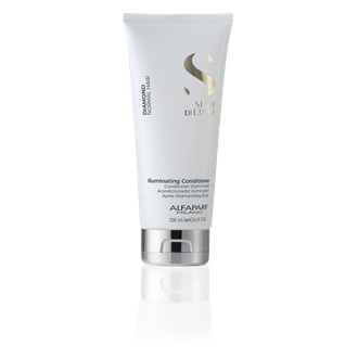 AlfaParf Milano Semi Di Lino Illuminating Diamond deimantinio žvilgesio suteikiantis kondicionierius, 200 ml.