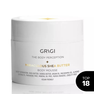 Grigi Τhe Body Perception Miraculous Shea Butter Body Mousse taukmedžio sviesto kūno putėsiai, Coconut Paradise, 250 ml.
