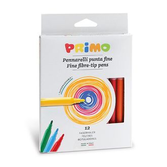 Primo flomasteriai, 12 spalvų
