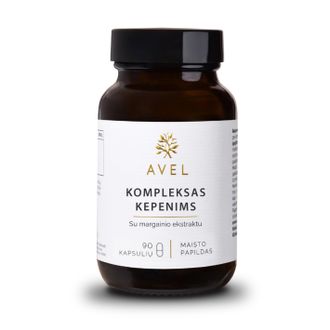 Avel kompleksas kepenims, 90 kapsulių