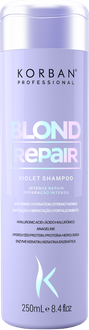 Korban Blond Repair Violet Shampoo šviesių plaukų šampūnas, 250 ml.