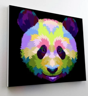 Splat Planet tapyba pagal skaičius, panda