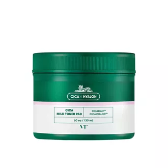 VT Cosmetics Cica Mild Toner Pad valomieji veido padeliai, 60 vnt.