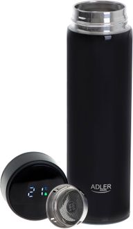 Adler | Thermal Flask | AD 4506bk | Material Stainless steel/Silicone | Black,