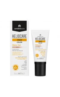 Heliocare 360° Water SPF50+ apsauginis gelis nuo saulės su atspalviu, Beige, 50 ml.
