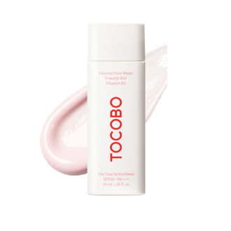 Tocobo Vita Tone Up Sun Cream  SPF50+ skaistinantis apsauginis kremas nuo saulės, 50 ml.