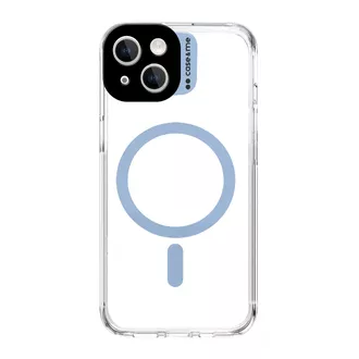 Cover Magsafe transparent iPhone 15, azure