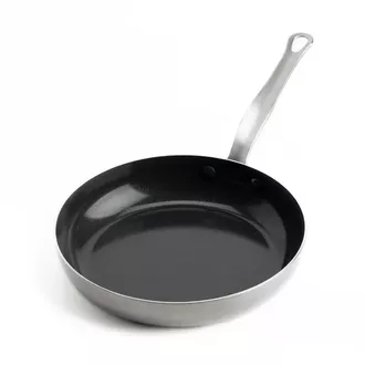 Mauviel 1830 Tri Ply Cookware Non Stick Frying Pan, 24 cm.