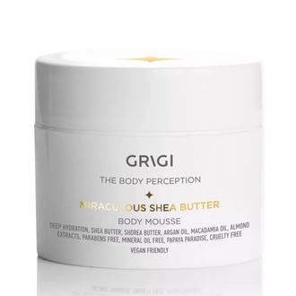 Grigi Τhe Body Perception Miraculous Shea Butter Body Mousse taukmedžio sviesto kūno putėsiai, Coconut Paradise, 250 ml.