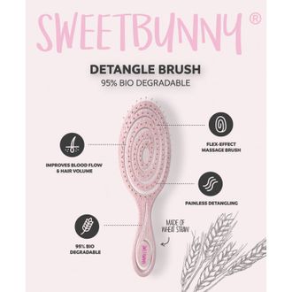 SweetBunny Eco Detangle Brush plaukų ir galvos odos šepetys