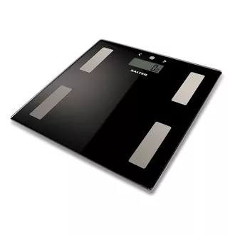 Salter Glass Analyser Bathroom Scale, Black