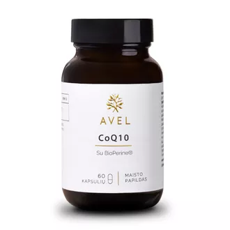 Avel kofermentas Q10 su BioPerine®, 60 kapsulių