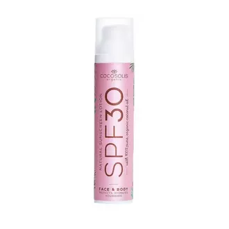 Cocosolis SPF30 natūralus apsauginis losjonas nuo saulės, 100 ml.