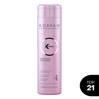 Korban K-Protein Intense Hydrator- 4 intensyvus plaukų drėkiklis, 250 ml.