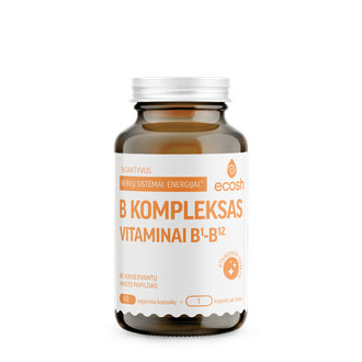 Ecosh Bioaktyvus B vitaminų kompleksas, 60 kapsulių