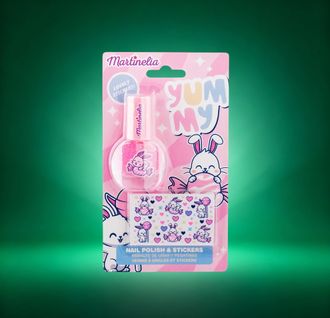Martinelia Yummy Nail Polish & Stickers nagų dailės rinkinys