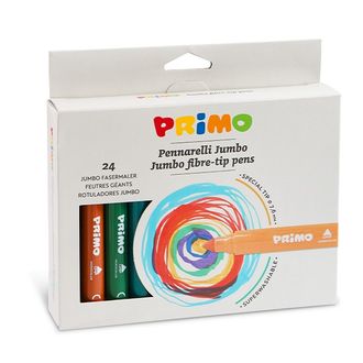 Primo Jumbo flomasteriai, 24 spalvų