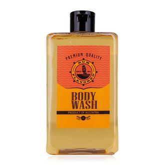 400ml body wash RUM FLAVOR in bottle incl. rum-style Gift box, fragrance: Rum, col. orange/red, PU 6/12