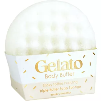 Bomb Cosmetics Sticky Toffee Pud Gelato kūno plaušinė su muilu