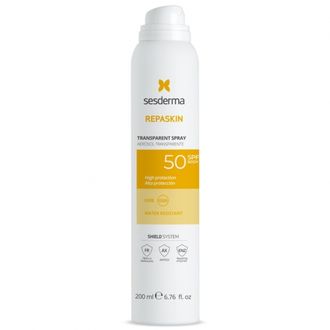 Sesderma Repaskin apsauginis purškiklis nuo saulės kūnui su SPF50, 200 ml.