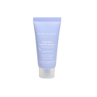Mary&May Vegan Calendula Peptide Ageless Sleeping Mask raminamoji ir stangrinamoji naktinė kaukė, 30 g.