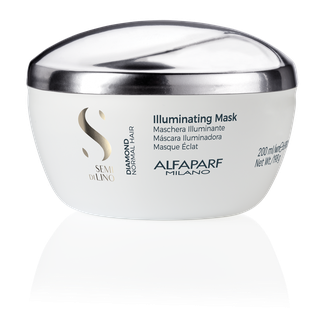 AlfaParf Milano Semi Di Lino Illuminating Diamond deimantinio žvilgesio suteikianti plaukų kaukė, 200 ml.