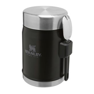 Gertuvė Stanley The Legendary Food Jar + Spork .4L / 14oz Matte Black Pebble