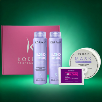 Korban Blond Repair rinkinys plaukų priežiūrai šviesiaplaukėms