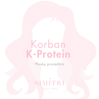 Korban K-Protein plaukų procedūra