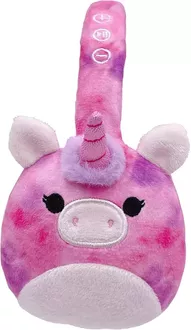 Squishmallows Plush Bluetooth Headphones belaidės vaikiškos ausinės, Lola