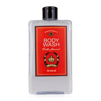 400ml body wash VODKA FLAVOR in bottle incl. vodka Style gift box, fragrance: Vodka, col. red/white, PU 6/12