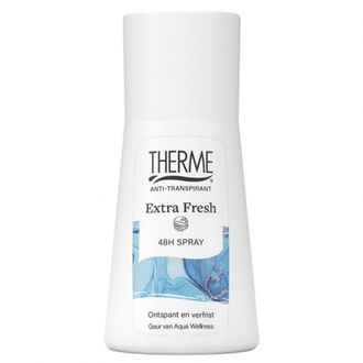 Therme Aqua Wellness Extra Fresh purškiamas antiperspirantas, 75 ml.