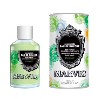 Marvis Strong Mint Mouthwash mėtinis burnos skalavimo skystis, 120 ml.