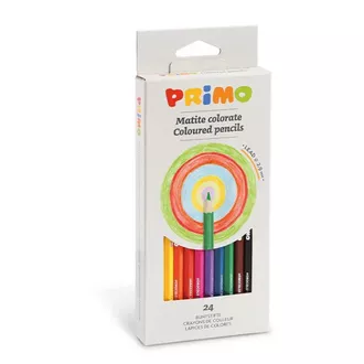 Primo spalvoti pieštukai, šešiakampiai, 24 spalvų