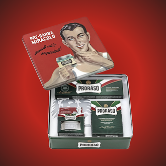 Proraso Gino Vintage Shaving Kit vintažinis rinkinys skutimuisi