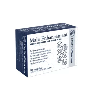 Shapropharma Male Enhancement maisto papildas, 30 kapsulių