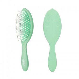 WetBrush Go Green™ Treatment & Shine plaukų šepetys su sintetiniais šereliais ir natūraliais aliejais,  žalias