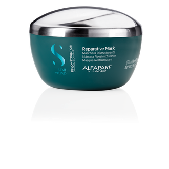 AlfaParf Milano Semi Di Lino Reparative plaukų kaukė pažeistiems plaukams, 200 ml.